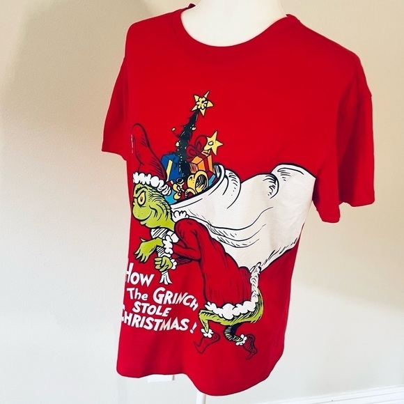 NWOT The Grinch Dr Seuss, Red Tee Size S - #How the Grinch Stole Christmas! - Picture 5 of 11